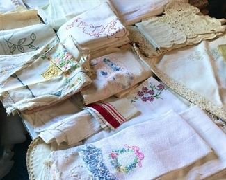 Needlework linens