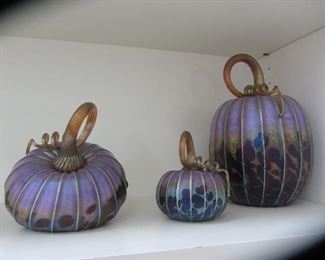 JACK PINES STUDIO ART GLASS PUMPKINS