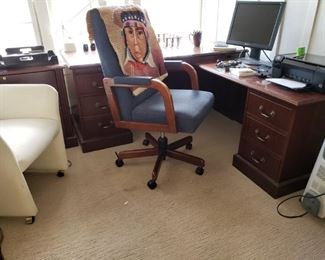 Corner office desk
