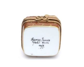 Limoges porcelain trinket box