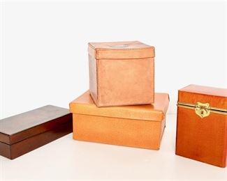 Antique Leather Boxes