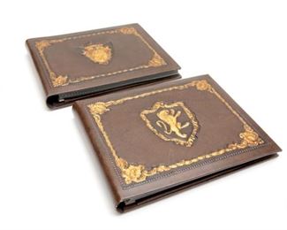 Hand-Made Italian Leather Photo Album. Purchased in Orvieto, Italy