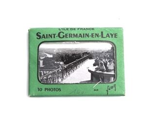 Vintage tourist souvenir collectible Saint Germain En Laye - L'ile De France snapshots photo set