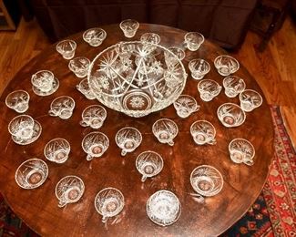 Star of David Punch Bowl Set