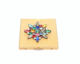 Vintage Collectible Cosmetic Compact Case