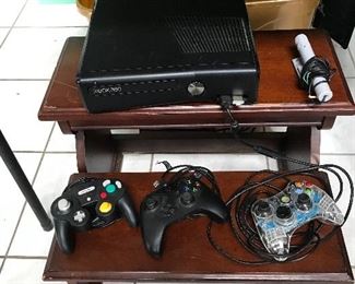 Xbox with accessories