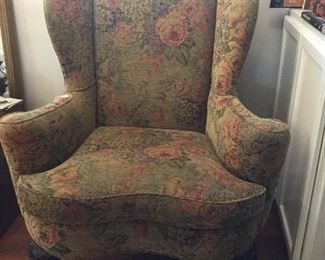 Beautiful upholstery wing back chair