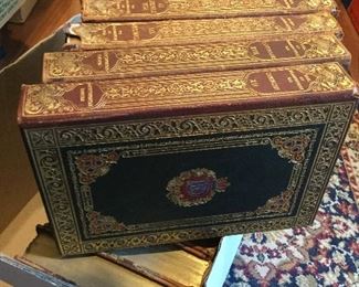 Many beautiful antique books, fabulous for reading or decorating 
