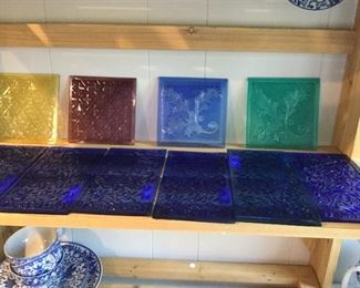 Very large selection of Addison glass panels - new old stock