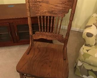 Set - 6 Chairs, 1 leaf and Pedestal Table $ 340.00