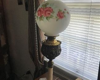 Antique Globe Lamp $ 92.00