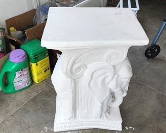 Plaster Elephant Plant Stand $ 60.00