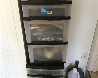 Craft supplies-storage drawers