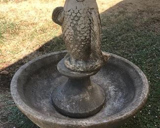 fish fountain-never used