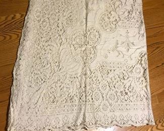 Quaker lace tablecloth