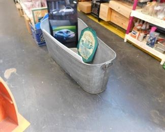 4' Authentic Galvanized cowboy bathtub