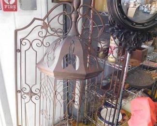 Ornate bronze painted wall mount decor