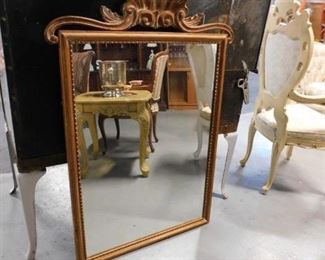 French Provincial framed mirror 32.25"W x 47.5"H