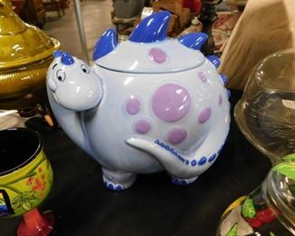 Dinosaur cookie jar