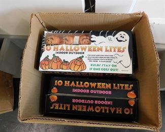 Vintage Halloween pumpkin string lights 10 available 
