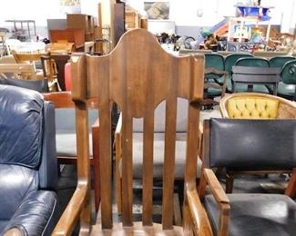 Custom Solid Poplar rocking chair 