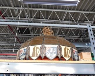 Large Old Style Beer hanging pool table Island hanging light