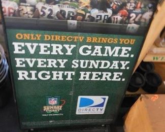 Rare Direct TV 2 sided Sunday Game sports collectible