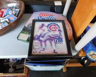 Assorted Cubs collectibles