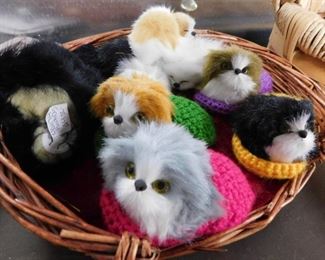 Assorted miniature lifelike cats & dogs