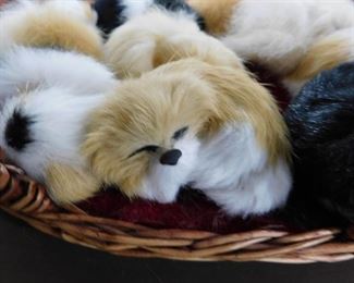 Assorted miniature lifelike cats & dogs