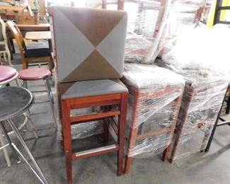 (9) Gar Furniture Upscale 2 toned 30" tall Solid cherry bar stools