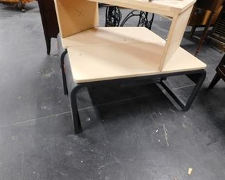 New Balance Welded metal with natural wood grain style laminate top bench (6 available)