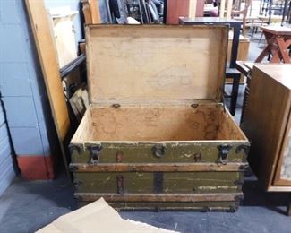 Antique steam trunk chest