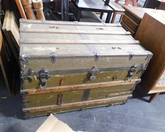 Antique steam trunk chest