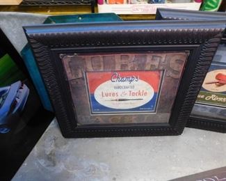 Framed Lures & Tackle art