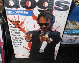 Vintage Reservoir Dogs Mr. White framed poster