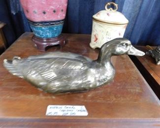 Solid brass duck