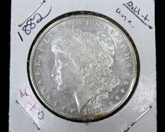 1882 Morgan Silver Dollar, Uncirculated