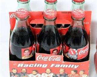Coca-Cola NASCAR Racing Family Collector's 6-Packs, Includes Dale Earnhardt Jr, Bobby Labonte & Steve Park, Total 17 Bottles