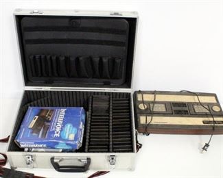 Mattel Intellivision Model 2609 With 35 Games Including Pac-Man Astrosmash, Burger Time And More, Most With Cards And Manuals, In Aluminum Case & More
