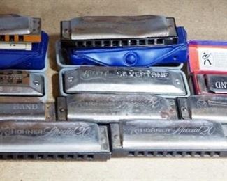 Harmonica Collection, Includes Hohner Blues Harp, Special 20, Marine Band And More, Qty 10
