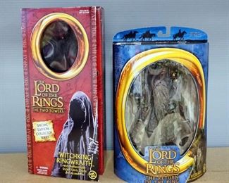 Lord Of The Rings Action Figures, Includes Witch King Ringwraith And Treebeard, Both In Boxes