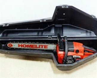 Homelite 330 Chainsaw In Hard Case