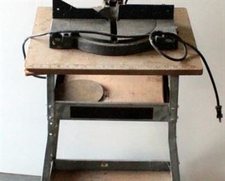 Craftsman 8-1/4" Compound Miter Saw, Mounted On Stand, Powers On