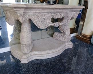 lovely marble entry table