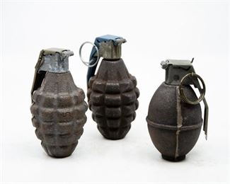 Lot 100. Three Grenades.