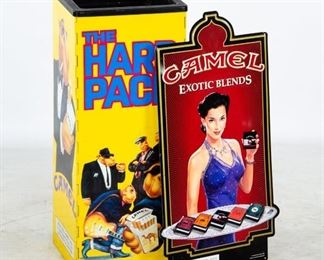 Lot 190. Joe Camel Cigarette Items - Metal Sign, Ashtray.