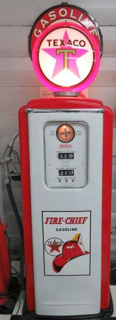 Antique Replica Texaco Fire-Chief Gasoline Gas Pump