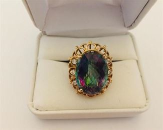 Mystic Topaz and Diamond Ring https://ctbids.com/#!/description/share/225533