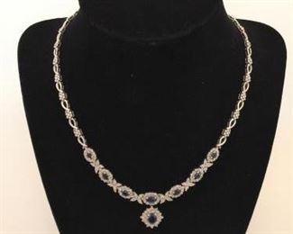  Sapphire and Diamond Accent Necklace https://ctbids.com/#!/description/share/225568 